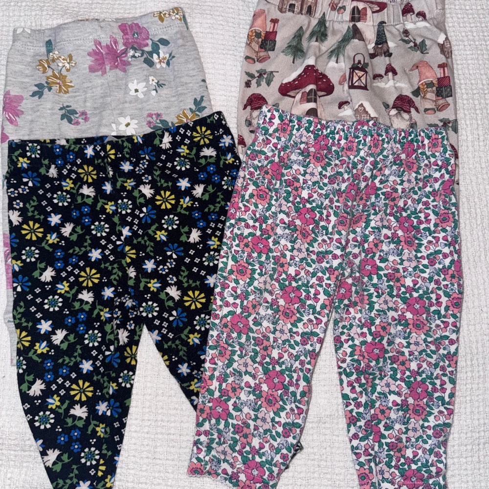 Carter's Kids Casual Bottoms - Multicolor Floral and Patterned